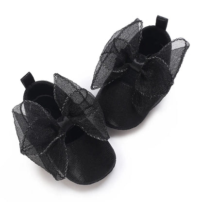 Black British Retro Princess Shoes For Spring And Autumn 0-18 Months Baby Shoes With Soft Soles And Non Slip Baby Walking Shoes
