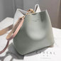 Summer Women's PU Leather Bucket Bag - Fashion Crossbody Shoulder Tote, Brand Designer Messenger Purse for Ladies