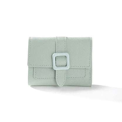 Candy Color Small Wallets PU Leather Coin Pures Ladies Card Holder Standard Short Purses for Women Solid Purses Practical