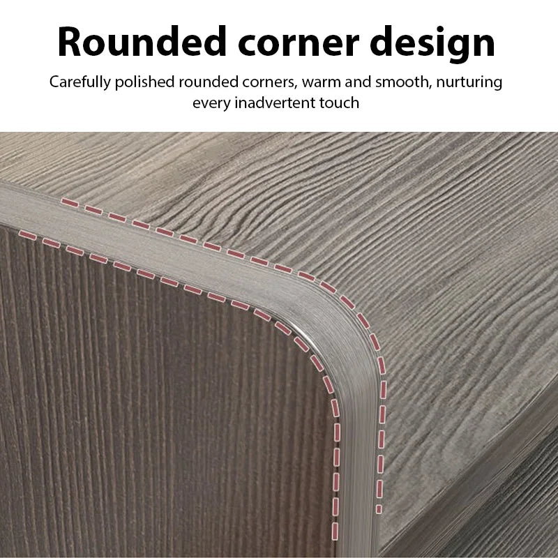 Bedroom Bedside Table with Drawer Storage Nightstand Living Room Sideboard Furniture Multi-Layer Storage Cabinet Small Desk