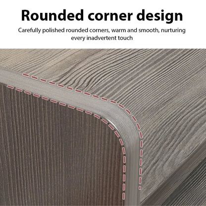 Bedroom Bedside Table with Drawer Storage Nightstand Living Room Sideboard Furniture Multi-Layer Storage Cabinet Small Desk