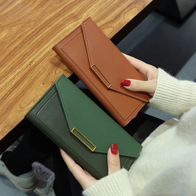 Multi-functional Wallet For Women Large Capacity PU Leather Women's Purses Long Hasp Cards Holder Ladies Money Coins Clutch Bag