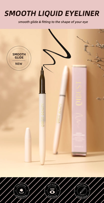 2023 Women 1 Pcs Eyeliner Liquid Pen Waterproof Long Lasting Quick Drying Smooth Makeup Beauty Matte Eyeliner Stamp Eye Pencil