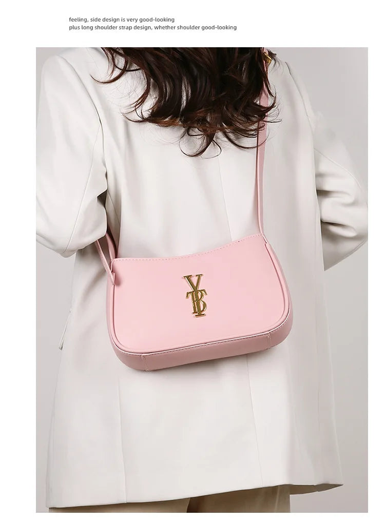 Luxury Underarm Bag for Women, Minimalist Designer Shoulder Purse, Fashionable Crossbody Bag, High-End Aesthetic & Versatile