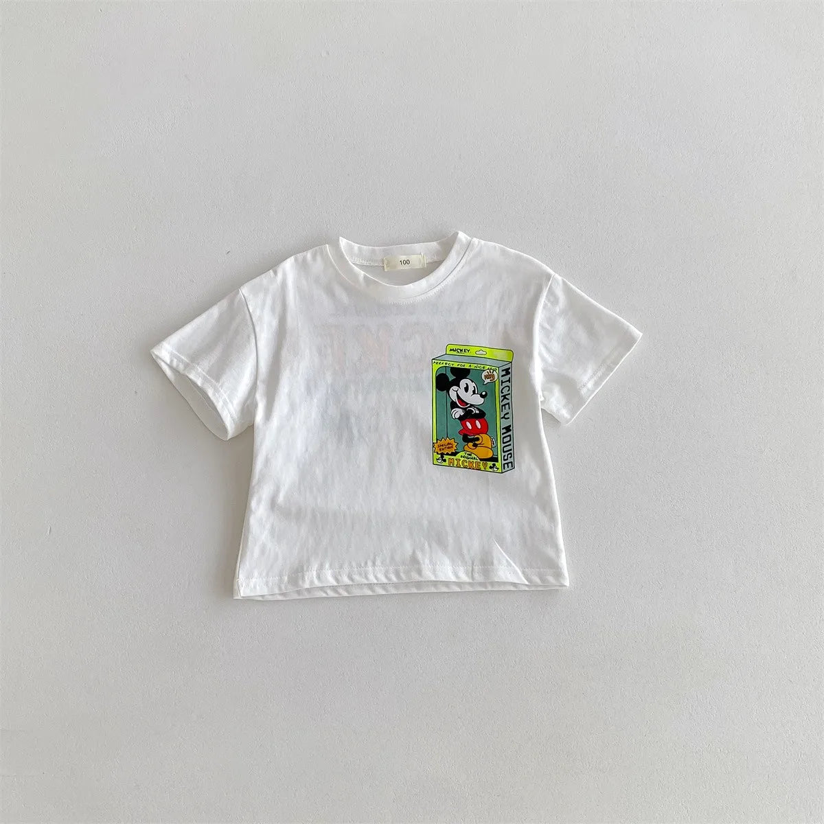 2024 New Summer Boys T-shirt Printed Cartoon Fashion Loose Short Sleeve Tops Children Clothes Baby Round Collar Tees 9m-6y