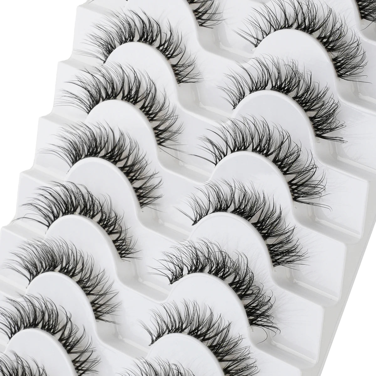 Fake Eyelashes 3/10 Pairs Natural Long 3D Mink Lashes Curly Eyelash Extension Makeup faux Cils Handmade False Lashes maquiagem