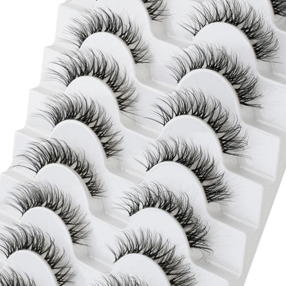 Fake Eyelashes 3/10 Pairs Natural Long 3D Mink Lashes Curly Eyelash Extension Makeup faux Cils Handmade False Lashes maquiagem