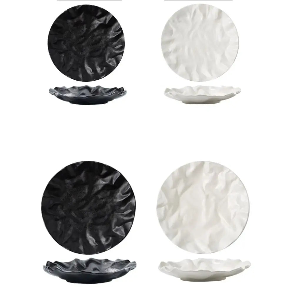 Kitchen Organizer Ceramic Western Cuisine Plate Reusable Multi-Function Storage Dish Creative Dessert Tray Fruit