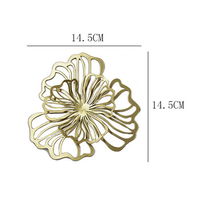 Wall Decoration Flower Metal Wall Art Decor Floral Wall Hanging Decor Wall Ornament for Living Room Kitchen Bathroom Hotel