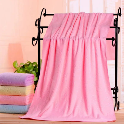 Embossed Towels Set  Quick Drying Towels Bath Towels Absorbent Soft and Comfortable Bathrobes Ultra-fine Fiber Towels Bathroom