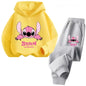 Children Hoodies Stitch Kawaii Fashion Pullover Sweatshirt Anime Trucksuit Manga Cartoons Girls Boy Kids Autumn Casual Clothes