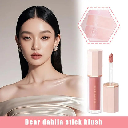 3 Shades Soft Cream Blush Makeup Liquid Blush for Cheeks Weightless Long-Wearing Smudge Proof Natural Matte Powder Blusher