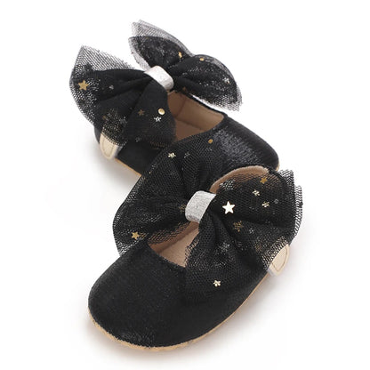 Black British Retro Princess Shoes For Spring And Autumn 0-18 Months Baby Shoes With Soft Soles And Non Slip Baby Walking Shoes