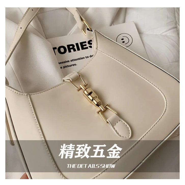 Top Quality Luxury Brand Purses and Handbags Designer Leather Shoulder Crossbody Bags for Women Dual Straps Underarm Sac A Main