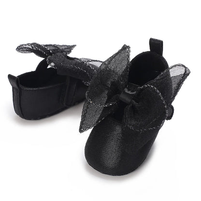 Black British Retro Princess Shoes For Spring And Autumn 0-18 Months Baby Shoes With Soft Soles And Non Slip Baby Walking Shoes