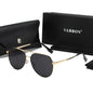 Polarized Sunglasses For Men Large Metal Frame Sun Protection And UV Protection Sunglasses Aviator Sunglasses Frog Mirro 9542