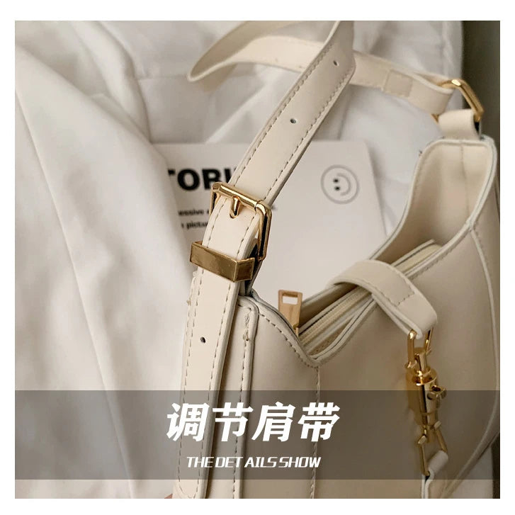 Top Quality Luxury Brand Purses and Handbags Designer Leather Shoulder Crossbody Bags for Women Dual Straps Underarm Sac A Main