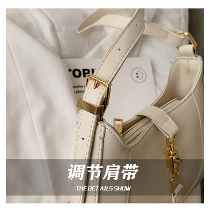 Top Quality Luxury Brand Purses and Handbags Designer Leather Shoulder Crossbody Bags for Women Dual Straps Underarm Sac A Main