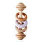 Baby Toys Wooden Rattles Silicone Ring Baby Rattles and Mobiles 0 12 Months Sensory Toys for Baby  Wooden Teether for Baby Gifts