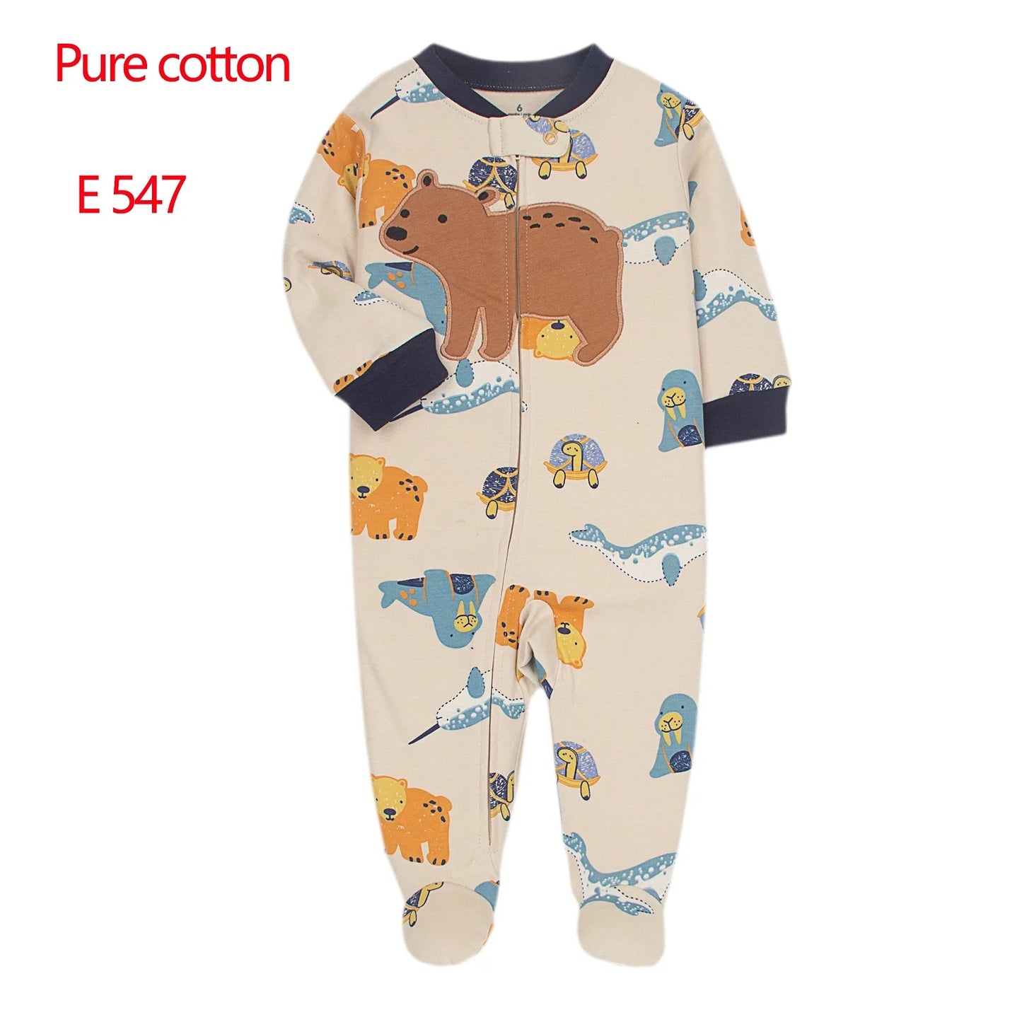 Baby Boy Girl Clothes Newborn Infant Baby Romper 100% Cotton Long-Sleeve Style Toddler Kids Jumpsuit Children's Pajamas