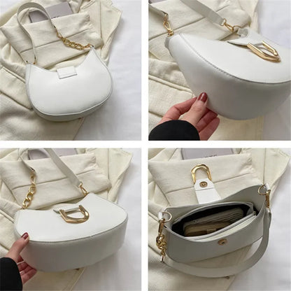 Trendy Pu Leather Shoulder Bag for Women Stylish Underarm Purse with Zipper Closure, Elegant Design Perfect for Everyday Use