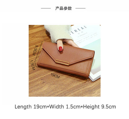 Multi-functional Wallet For Women Large Capacity PU Leather Women's Purses Long Hasp Cards Holder Ladies Money Coins Clutch Bag