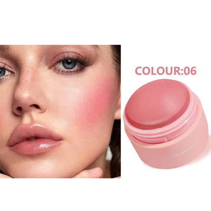 6 colors Waterproof Blush Cream - Long-Lasting, Multi-Use Makeup for Women