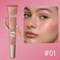 USHAS 4 Color Long-lasting Liquid Blush Facial Contouring Lightweight Soft Multi-Use Cream Blush Waterproof Facial Blush Stick