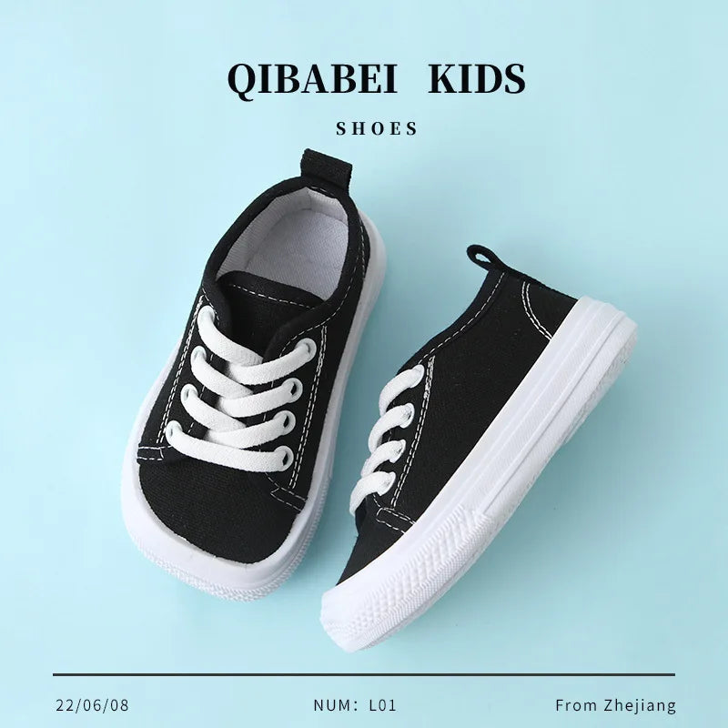 Zapatillas Kid Shoe Autumn New Boy Sport Shoes Solid Color Simple Kid Shoes Versatile Casual Shoe Daily Wear Canvas Shoe Tenis