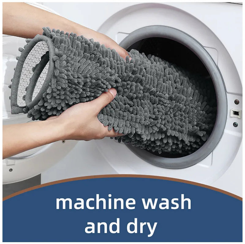 Bathroom mat chenille absorbent carpet bathroom bathtub room living room door bathroom absorbent pad