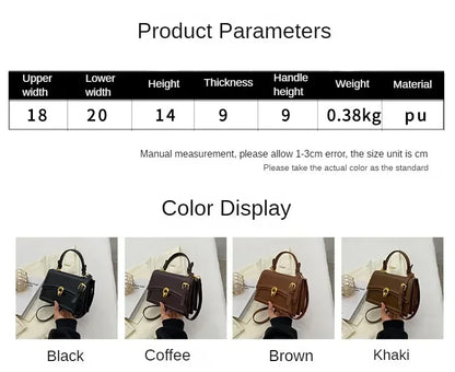 Pu Leather Shoulder Bag for Women Handbag  Fashion Crossbody Bags Vintage Underarm Bag Square Satchel Сумка Женская 2025 Тренд