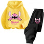 Children Hoodies Stitch Kawaii Fashion Pullover Sweatshirt Anime Trucksuit Manga Cartoons Girls Boy Kids Autumn Casual Clothes