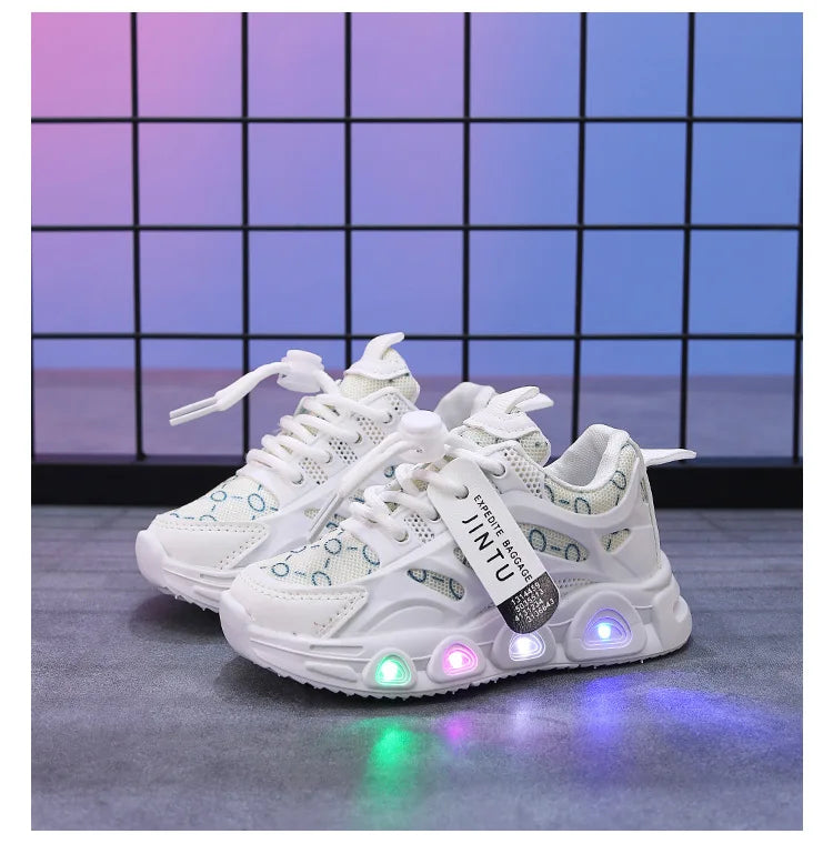 Kids Sneakers 2025 Spring New Girl Sneakers1-6years Old Casual LED Kid Shoes Fashion Girls' Shoes Designer Shoes Tenis De Mujer