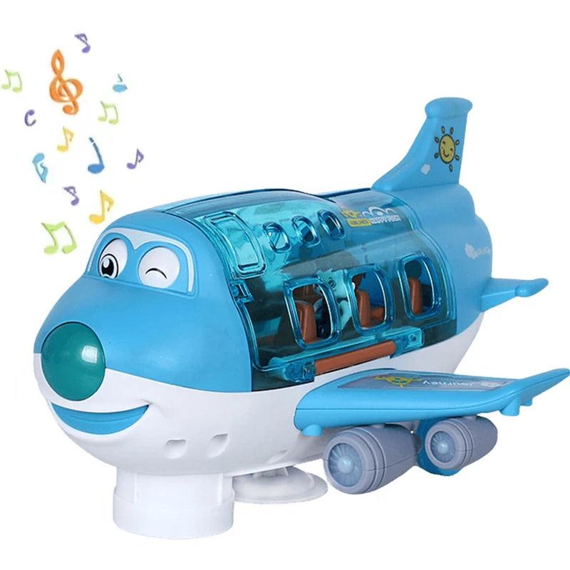 Kids Toys Electric Plane Aircraft Toys Car Airplane Model Music Simulation Boy Children Traffic Toy Christmas Gifts for Girls