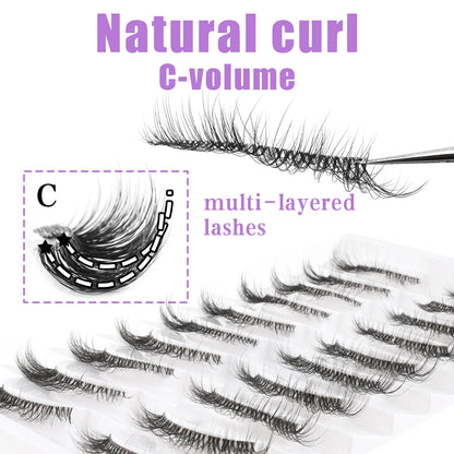 Fake Eyelashes 3/10 Pairs Natural Long 3D Mink Lashes Curly Eyelash Extension Makeup faux Cils Handmade False Lashes maquiagem