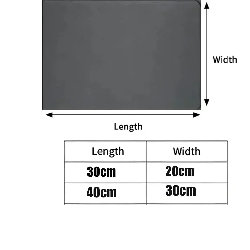 Bathroom Rugs Soft Diatomaceous Earth Floor Mat Super Absorbent Toilet Carpet Door Foot Mats Bath Non-slip Rubber Shower Rug Pad