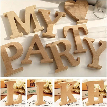 Decor Wedding Freestanding A-Z Wood Wooden Letters Alphabet Hanging Home Party Decor