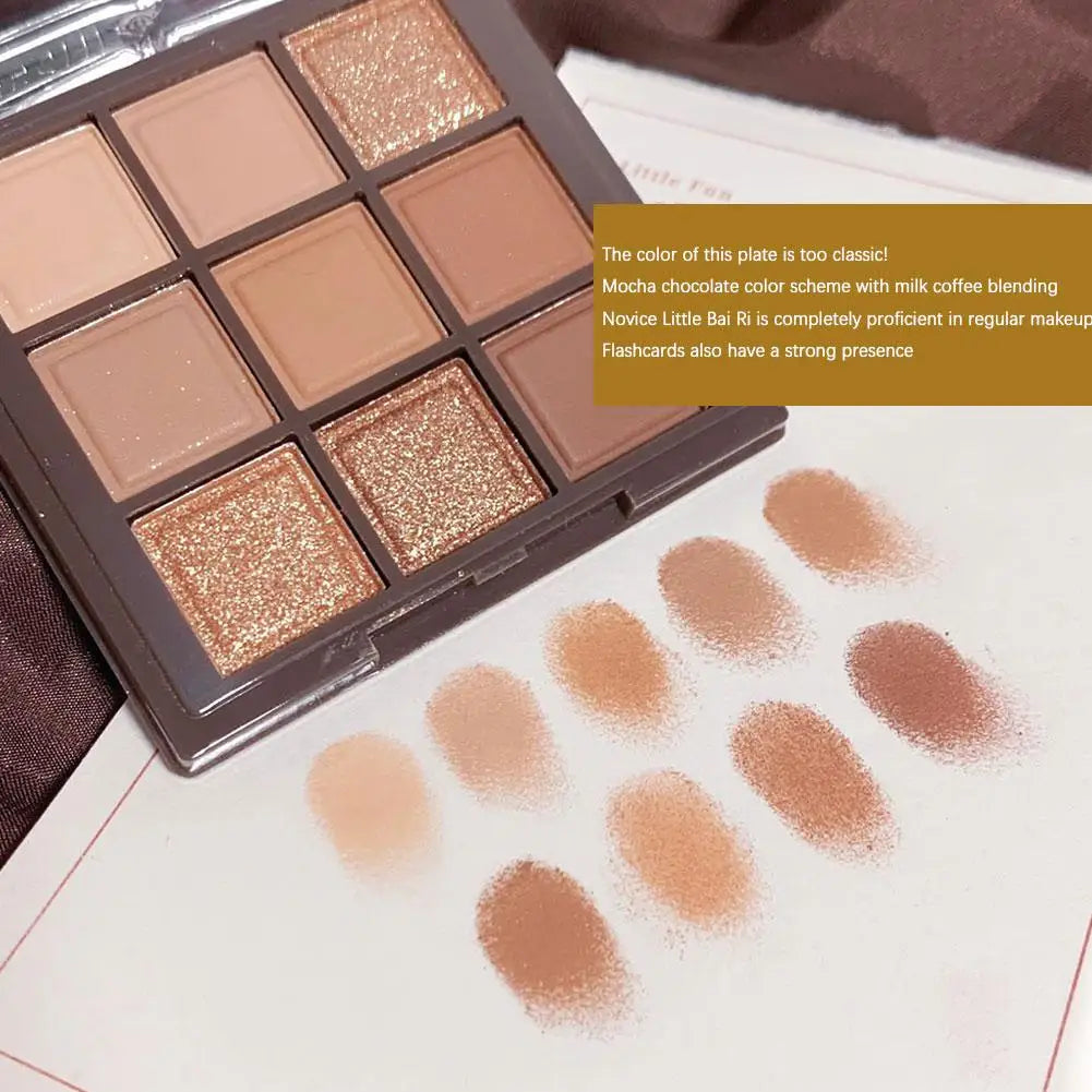 9 Colors Eyeshadow Palette Sweet Cool Girls Punk Smokey Black Grey Eye Shadow Palette Matte Eye Contouring Eye Makeup