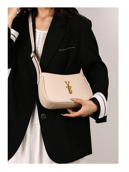 Luxury Underarm Bag for Women, Minimalist Designer Shoulder Purse, Fashionable Crossbody Bag, High-End Aesthetic & Versatile