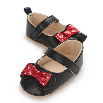 Black British Retro Princess Shoes For Spring And Autumn 0-18 Months Baby Shoes With Soft Soles And Non Slip Baby Walking Shoes