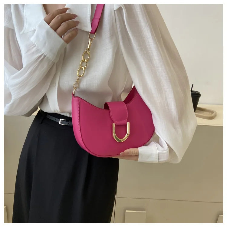 Trendy Pu Leather Shoulder Bag for Women Stylish Underarm Purse with Zipper Closure, Elegant Design Perfect for Everyday Use