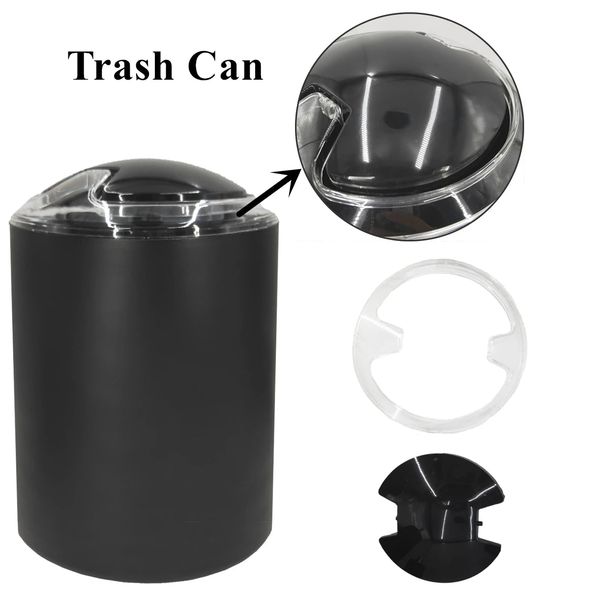 6pcs/set Bathroom Accessories Set  Soap Dish Toothbrush Holder Toilet Brush Lotion Rack Trash Can Modern Bathroom Decor