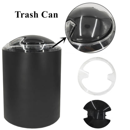 6pcs/set Bathroom Accessories Set  Soap Dish Toothbrush Holder Toilet Brush Lotion Rack Trash Can Modern Bathroom Decor