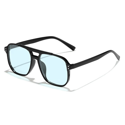 Double Bridge Aviator Sunglasses for Women Men Casual Fashion Anti Glare Sun Shades for Driving Beach Travel Fashion Eyewear