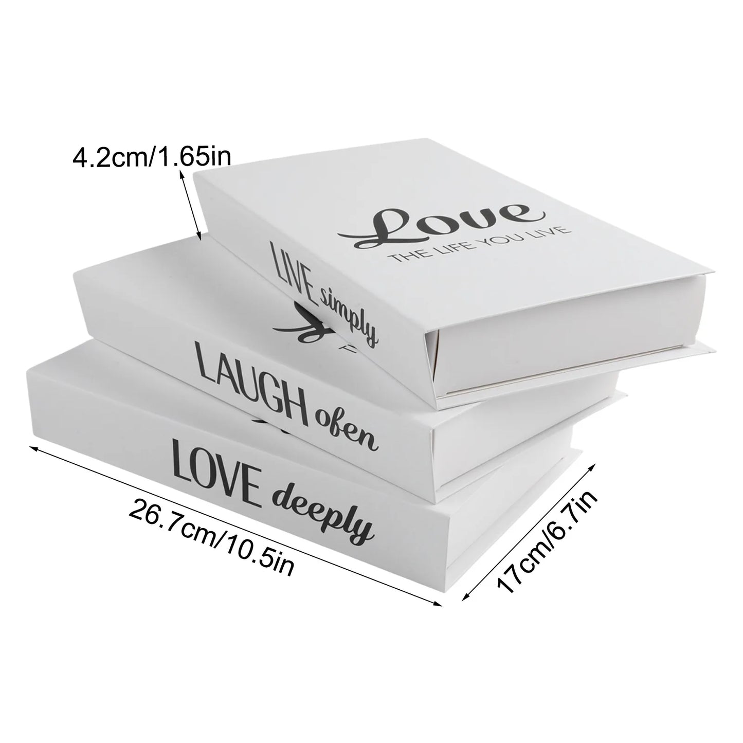 Decorative Book Stacks Folding Simulation Books Farmhouse Style Decor Charming Bookshelf Decoration Bookshelf Decor