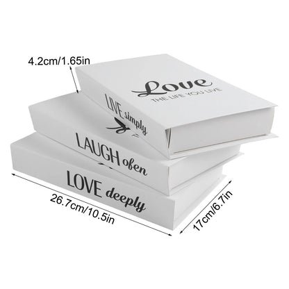 Decorative Book Stacks Folding Simulation Books Farmhouse Style Decor Charming Bookshelf Decoration Bookshelf Decor