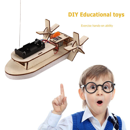 Kids DIY Science Toy Educational Scientific Experiment Puzzle Toys 3D Assemble Car Boat Model Physics School STEM Projects Kit