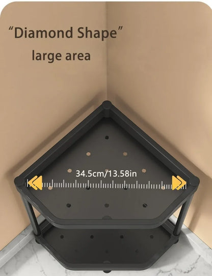 Kitchen Seasoning Shelf Spice Countertop Corner Stands Easy To Clean Space Saving Chopstick Organizer Housewear & Furnishings