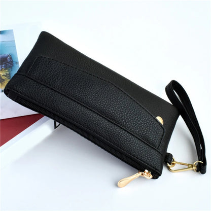 Women's Portable Fashion Wallet Pu Leather Hangbag Female Purses Coin Pocket Waterproof Phone For Ladies Bag