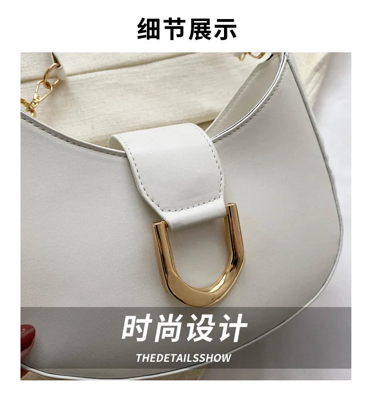 Trendy Pu Leather Shoulder Bag for Women Stylish Underarm Purse with Zipper Closure, Elegant Design Perfect for Everyday Use